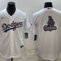 Men's Los Angeles Dodgers White Authentic Player Jersey1