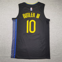Men's Golden State Warriors Jimmy Butler #10 Black Swingman Jersey1 - Statement Edition