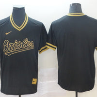 Men's Baltimore Orioles Black Replica Blank Jersey1