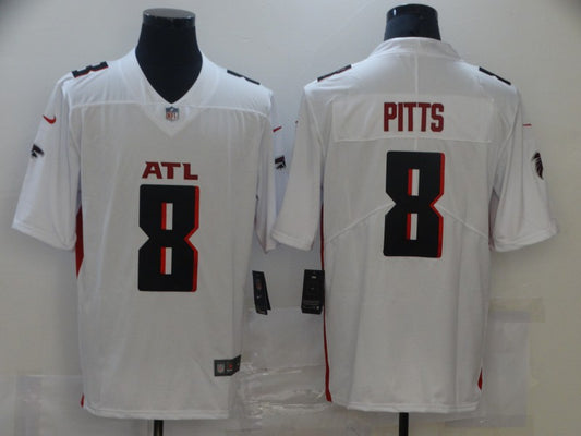 Men's Atlanta Falcons Kyle Pitts #8 White Game Player Jersey1
