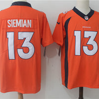 Men's Denver Broncos Trevor Siemian #13 Orange Game Jersey1