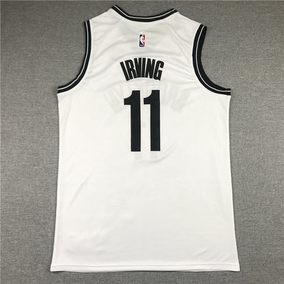 Men's Brooklyn Nets Kyrie Irving White 2019 Fast Break Player Movement Jersey1