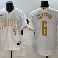 Men's Pittsburgh Pirates Konnor Griffin #6 White 2026 City Connect Stadium Jersey