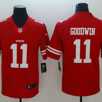 Men's San Francisco 49ers Marquise Goodwin #11 Red Game Player Jersey1
