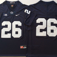Men's Penn State Nittany Lions John Saquon Barkley #26 Navy Team Game Jersey