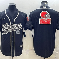 Men's Cleveland Browns Black RFLCTV Limited Jersey1