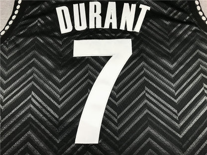 Men's Brooklyn Nets Kevin Durant #7 Black 2020/21 Swingman Player Jersey1