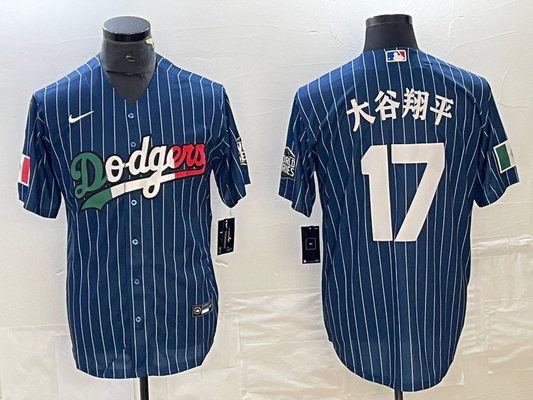 Men's Los Angeles Dodgers Shohei Ohtani #17 Royal Team Jersey1