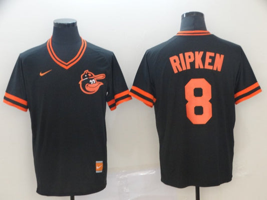 Men's Baltimore Orioles Cal Ripken Jr. #8 Black Replica Team Jersey1