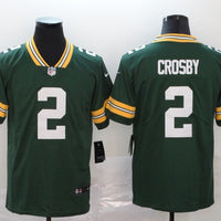Men's Green Bay Packers Mason Crosby #2 Green Game Jersey1