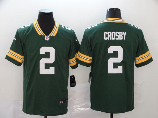 Men's Green Bay Packers Mason Crosby #2 Green Game Jersey1