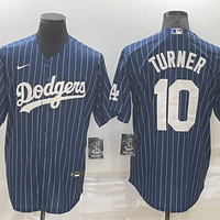 Men's Los Angeles Dodgers Justin Turner #10 Blue Stitched Baseball Jersey1