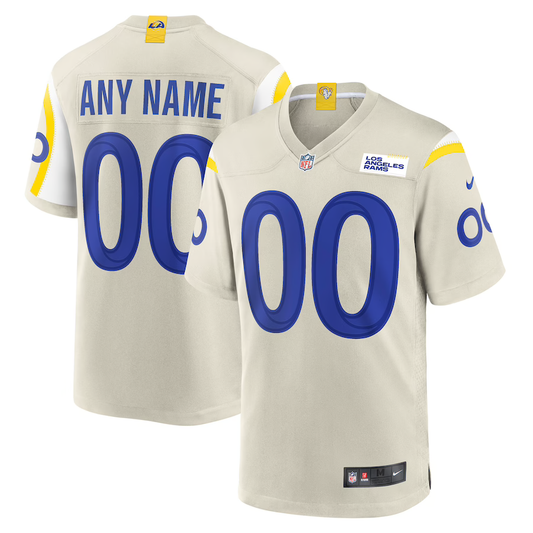 Custom Los Angeles Rams Bone Game Jersey1