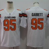 Men's Cleveland Browns Myles Garrett #95 White Game Player Jersey1