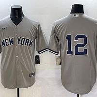 Men's New York Yankees Trent Grisham #12 Gray Limited Player Jersey