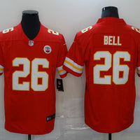 Men's Kansas City Chiefs Leveon Bell #26 Red Game Jersey1