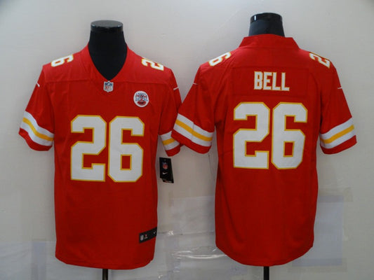 Men's Kansas City Chiefs Leveon Bell #26 Red Game Jersey1