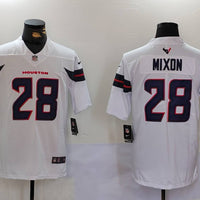 Men's Houston Texans Joe Mixon #28 White Game Jersey