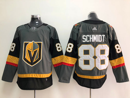 Men's Vegas Golden Knights Nate Schmidt #88 Gray Breakaway Player Jersey1