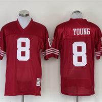 Men's San Francisco 49ers Steve Young Mitchell & Ness Scarlet Legacy Replica Jersey1
