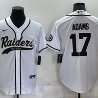 Men's Las Vegas Raiders Davante Adams #17 White Game Jersey1 Joint Edition