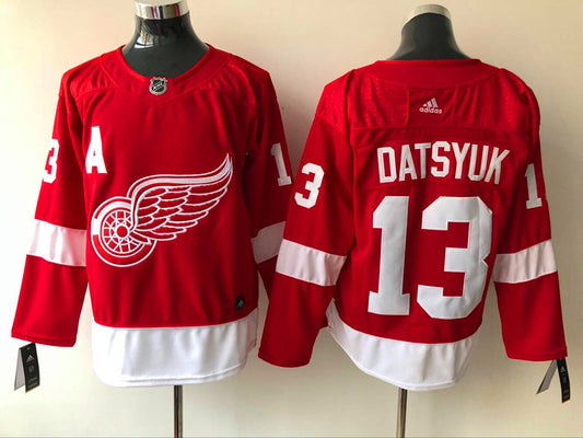 Men's Detroit Red Wings Pavel Datsyuk #13 Red Home Breakaway Player Jersey1