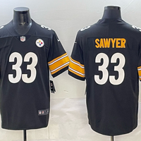 Men's Pittsburgh Steelers Jack Sawyer #33 Black Game Player Jersey