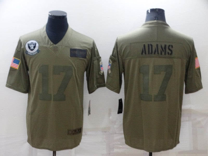 Men's Las Vegas Raiders Davante Adams #17 Brown Game Jersey1