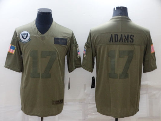 Men's Las Vegas Raiders Davante Adams #17 Brown Game Jersey1