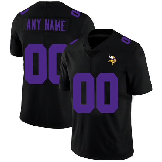 Custom1 Minnesota Vikings Football Jerseys Black American Stitched Name And Number Size S to 6XL Christmas Birthday Gift