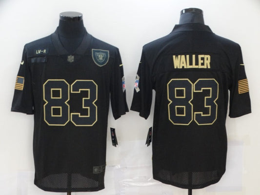 Men's Las Vegas Raiders Darren Waller #83 Black Player Game Jersey1