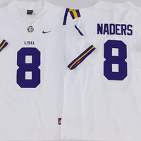 Men's LSU Tigers Malik Nabers #8 White Player Game Jersey