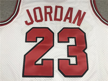 Men's Chicago Bulls Michael Jordan White 1984-85 Hardwood Classics Jersey1