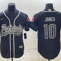 Men's New England Patriots Mac Jones #10 Black RFLCTV Limited Jersey1 Joint Edition