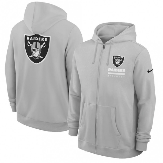 Men's Las Vegas Raiders Utility Player Sideline NFL Full-Zip Hoodie
