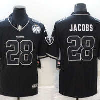 Men's Las Vegas Raiders Josh Jacobs Black Game Player Jersey1