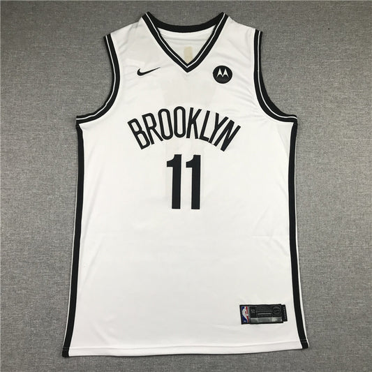 Men's Brooklyn Nets Kyrie Irving White 2019 Fast Break Player Movement Jersey1