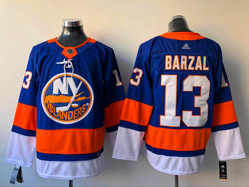 Men's New York Islanders Mathew Barzal #13 Royal Player Game Jersey1