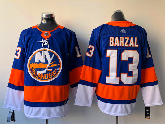Men's New York Islanders Mathew Barzal #13 Royal Player Game Jersey1