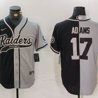 Men's Las Vegas Raiders Davante Adams #17 Black/Gray Game Jersey1