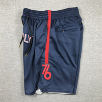Men's Philadelphia 76ers Navy 2023/24 Pocket Shorts1 City Edition