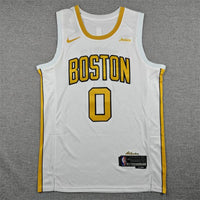 Jayson Tatum #0 Boston Celtics White 2025/26 City Edition Swingman Jersey