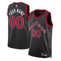 Men's Toronto Raptors Black 2022/23 Swingman Custom Jersey1 - Statement Edition