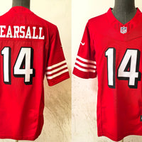 Men's San Francisco 49ers Ricky Pearsall #14 Red Alternate Game Jersey