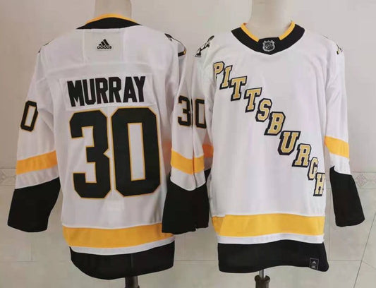Men's Pittsburgh Penguins Matt Murray #30 White Player Jersey1