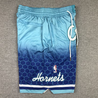 Men's Charlotte Hornets Blue City Edition Basketball Shorts11