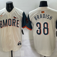 Men's Baltimore Orioles Kyle Bradish #38 Cream 2026 City Connect Stadium Jersey
