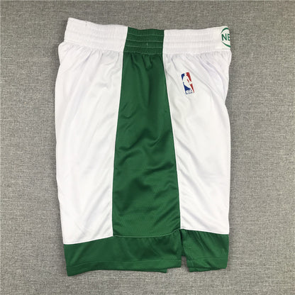 Men's Boston Celtics White/Green City Edition Basketball Shorts1