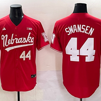 Men's Nebraska Huskers Gabe Swansen #44 Red Replica Player Jersey