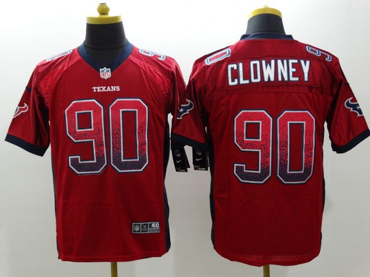 Men's Houston Texans Jadeveon Clowney #90 Red Game Jersey1